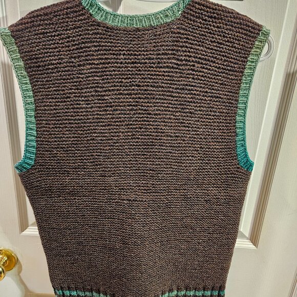 Vintage Mens tight weave woolen vest - Picture 14 of 16